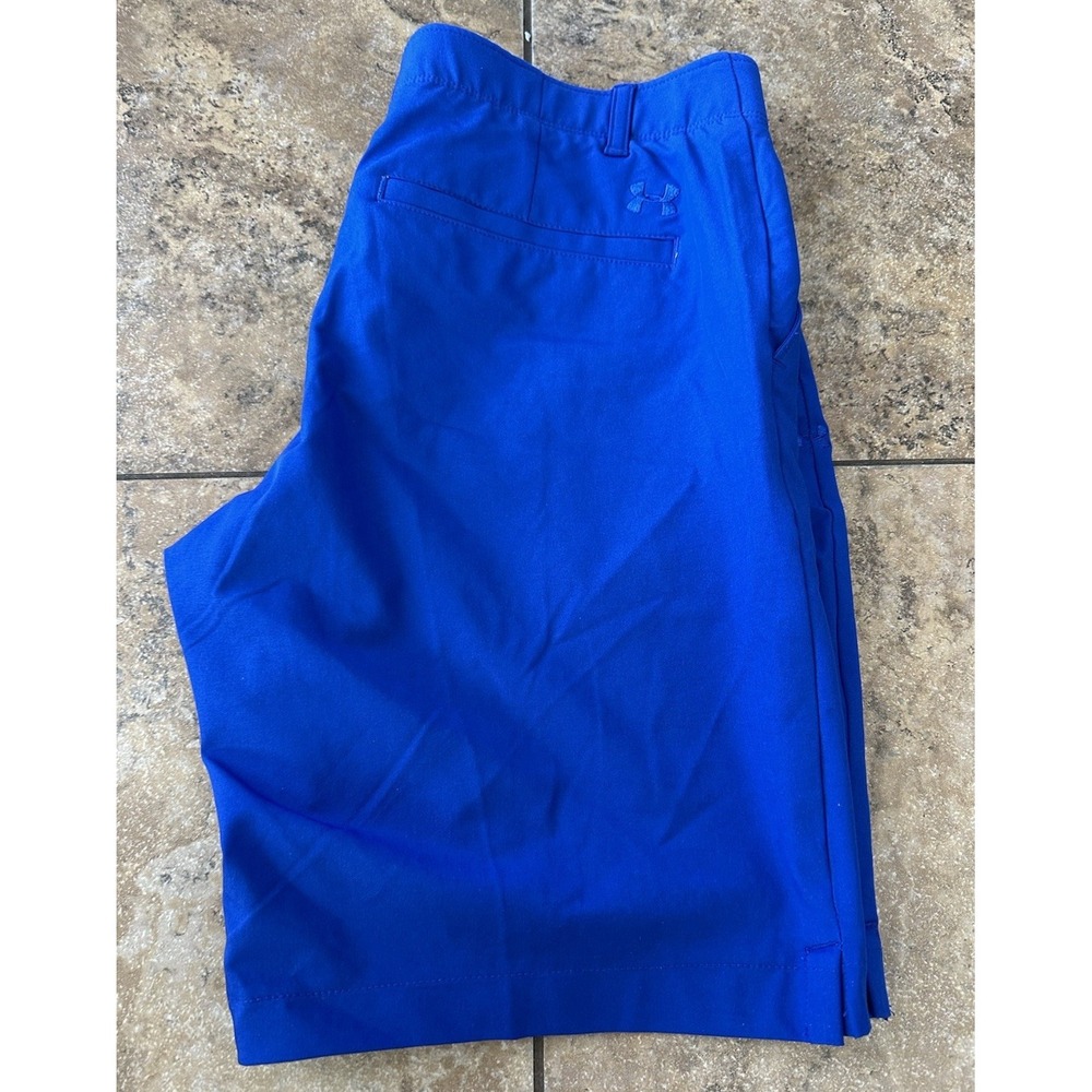 Men's Under Armour Blue Drive Golf Shorts Size 8